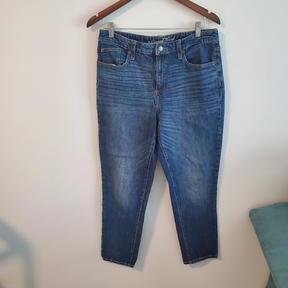 Universal Thread high rise straight jeans pants size 12 true blue wash